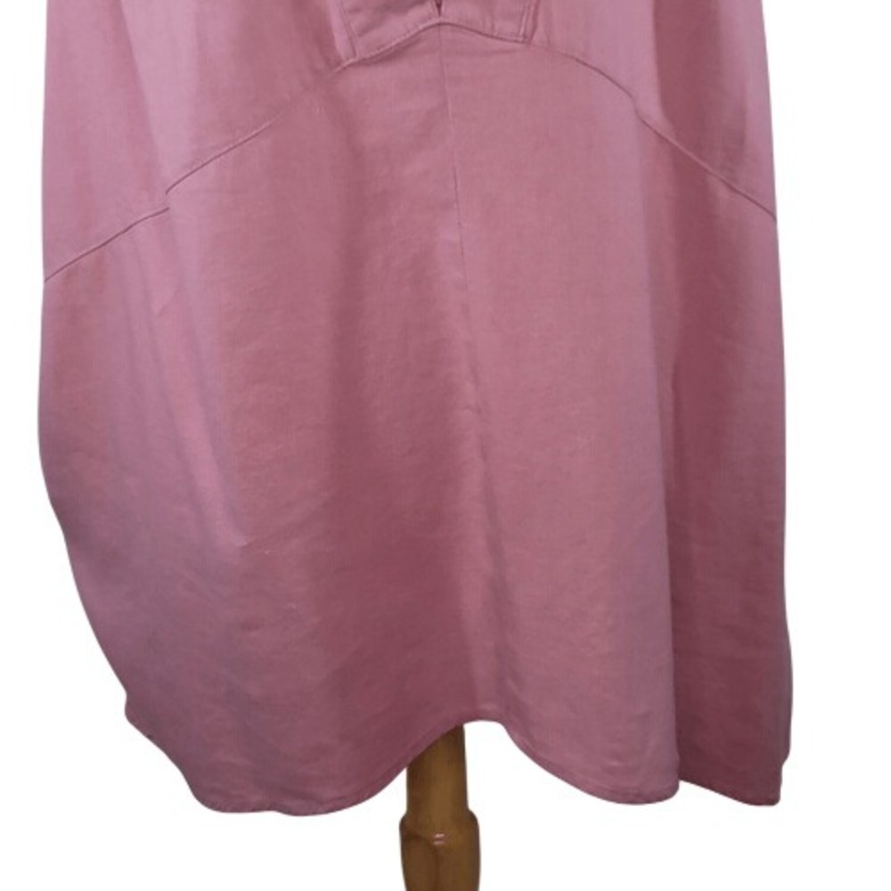 Ellos Dusty Pink V-Neck Short Sleeve Top - Picture 3 of 12